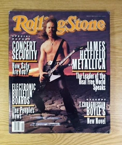 1993 ROLLING STONE MAGAZINE # 654 JAMES HETFIELD Metallica NO MAILING LABEL - Picture 1 of 2