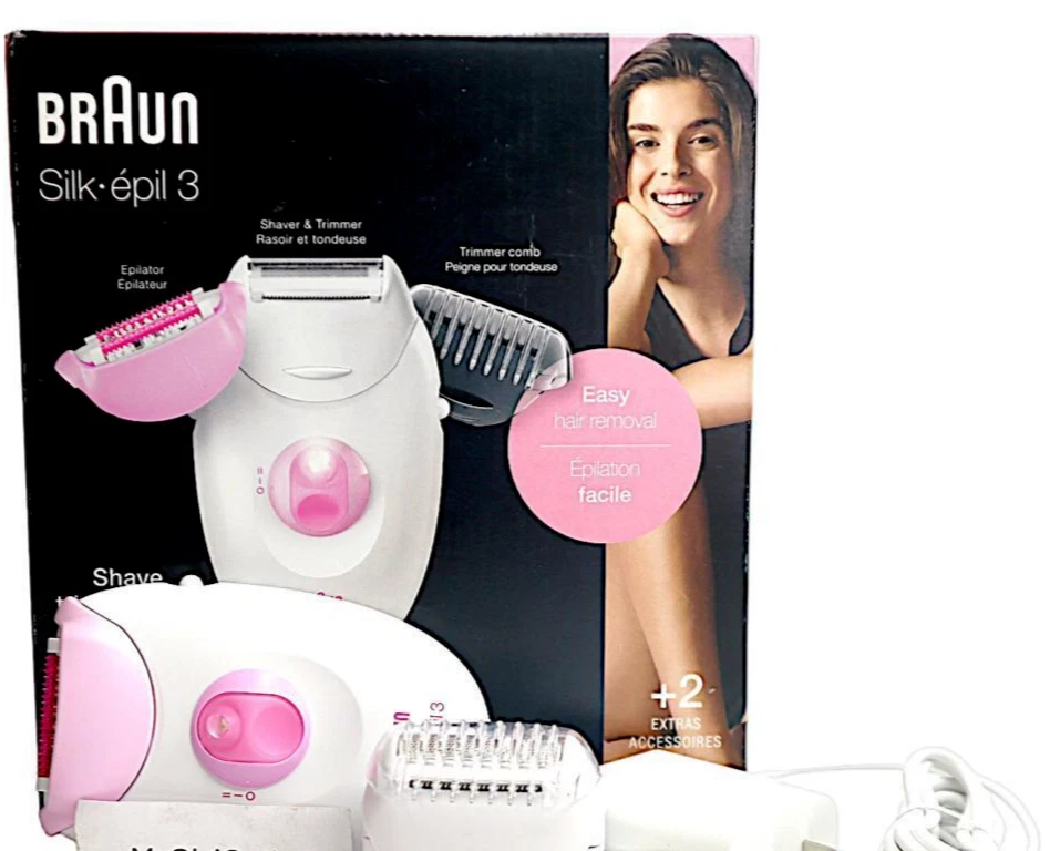 Depiladora y afeitadora Braun Silk-epil 3 (SE3-270) para piernas y cuerpo Foto 1 de 1
