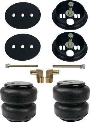 Air Lift D2600 Bags & Bracket Mounts w/Elbows Fits Rear 1963-1972 Chevy C10 pu - Image 1 of 4