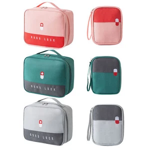 2 Pcs First Aid Kit Bags, Portable Travel Empty Medical Medicine Bag Storage Bag - Picture 1 of 15