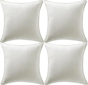 4 Packs Premium Faux Suede Decorative Throw Pillow Covers, Super Soft Square Pil - Picture 1 of 6