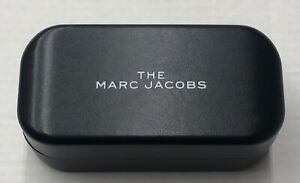 The Marc Jacobs Sunglasses Eyeglasses Case Black Leather Hard Shell w cloth bag
