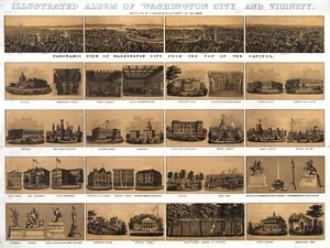 Decor Poster. Fine Graphic Home Art Design. Washington city & Vicinity. 2661 - Picture 1 of 1