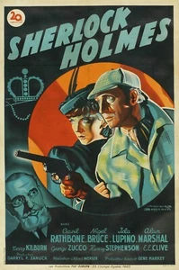 SHERLOCK HOLMES, REPRO AFFICHE CINEMA VINTAGE (40X60) HQ - Photo 1/1