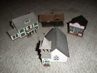 4 DIFFERENT HO SCALE BUILDINGS CHURCH,HOUSE,STORE,STATION