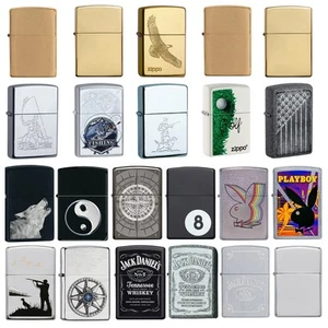 Genuine Zippo Cigarette Lighters Windproof Refillable Petrol Lighter New Designs - Picture 1 of 33