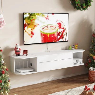 Lifewit Soporte de TV Flotante para TV de hasta 50", Centro de Entretenimiento Montado en la Pared Foto 1 de 4