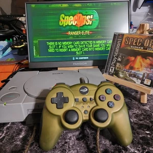 Sony PlayStation PS1 Console SCPH-7501 Tested w/ Controller & 2 Games Spec Ops - Picture 1 of 14