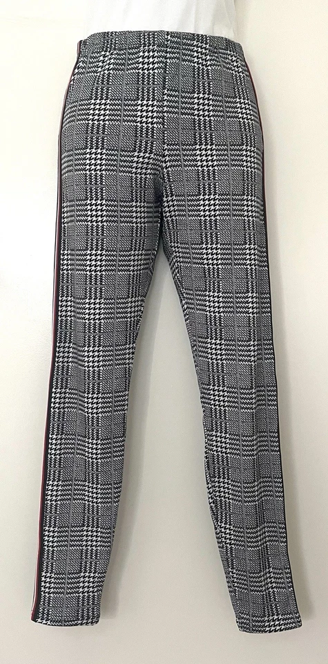 Eye Candy Women's Geometric Black and White Stretchable Casual Leggings Size S - Image 1 of 4