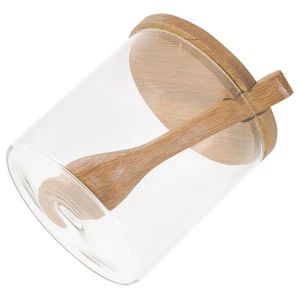 Contenedores de condimentos con tapa y caja de sal cuchara lata de condimentos con soporte para tapas y - Imagen 1 de 12