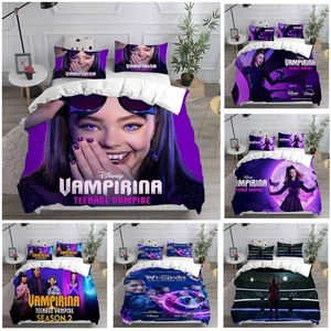 Cosplay Vampirina Mona 3D Halloween Duvet Cover Bedding Set Pillowcase Quilt - Picture 1 of 25