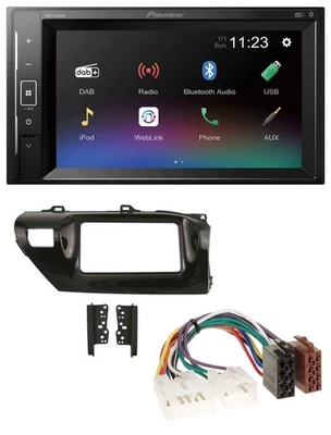 Pioneer DAB MP3 2DIN Bluetooth USB Autoradio für Toyota Hilux (2015-2020) - Bild 1 von 4