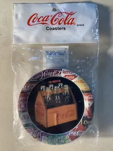 VTG 1999 Coca-Cola Bottling Co. Advertising Metal Coasters In Original Package! - Picture 1 of 7