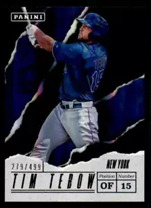 2017 Panini Father's Day #TT Tim Tebow Baseball Rookie Mets #/499 (ref 37566) - Picture 1 of 2