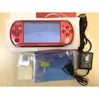 Sony PSP-3000 Radiant Red Console with box used from Japan working well