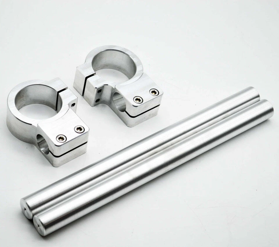Clip-on de alumínio 41,3 mm personalizado Cafe Racer BMW K75 K100 guidão CNC Clipon - Imagem 1 de 4