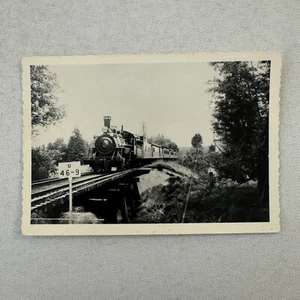 Vintage Train Locomotive Photo Photograph - Picture 1 of 3