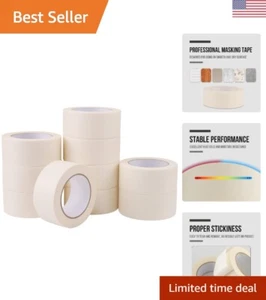 Wide Masking Tape 2 inches, 10 Pack General Purpose Masking Tape Bulk Multipa... - Picture 1 of 8