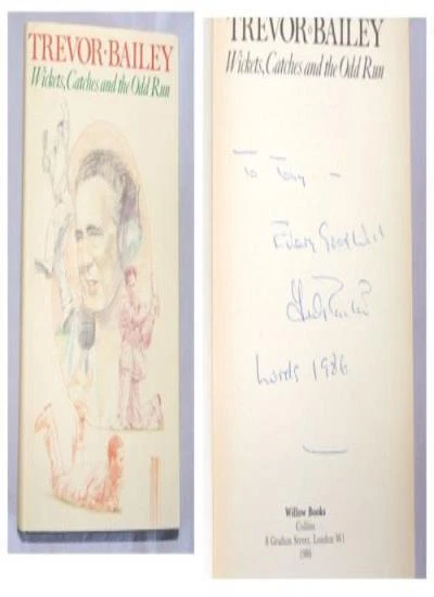 Wickets/catches+odd Run By Trevor Bailey Foto 1 de 1