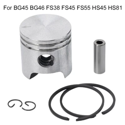 34mm Piston Kit For-Stihl-BG45 BG46 FS38 FS45 FS55 HS45 HS81 Trimmer Blower - Image 1 of 4
