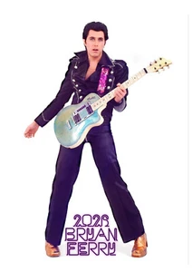 Calendario de pared 2026 (12 pg) Bryan Ferry póster fotográfico de música vintage 1295 - Imagen 1 de 2