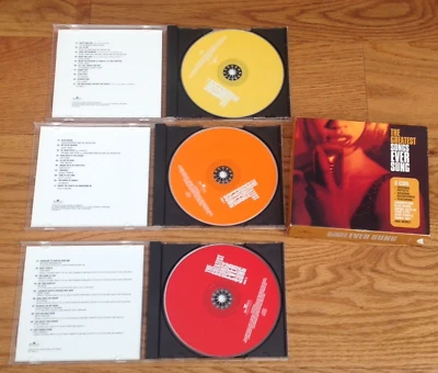 3 CD GREATEST SONGS EVER SUNG SET ORIGINAL ARTIST VARIOUS 2003 - Image 1 of 4