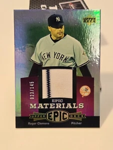 2006 UD EPIC ROGER CLEMENS 23/145 GAME USED JERSEY EM-RC3 - Bild 1 von 2