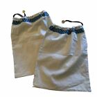 TORY Burch Dust Bags Storage Drawstring Cloth Travel Lot Of 2. Approx 15x11.5”