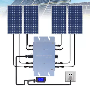 1200W WVC Balkonkraftwerk Modulwechselrichter Microinverter 4x MPP Tracker 220V - Bild 1 von 22