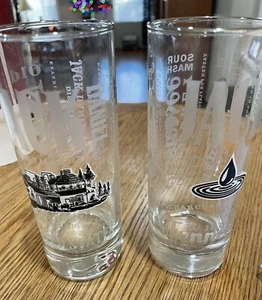 Jack Daniels Etched Tall Highball Glasses Tennessee Sour Mash Old No. 7 (2) - Picture 1 of 9