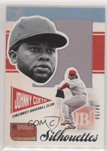 2013 Panini America's Pastime Silhouettes Materials /50 Johnny Cueto #S-JC