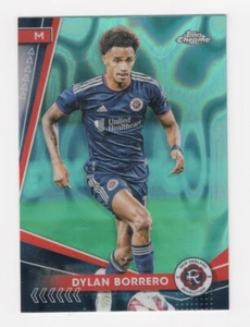 2024 TOPPS CHROME MLS SOCCER AQUA LAVA REFRACTOR DYLAN BORRERO REVOLUTION - Picture 1 of 2