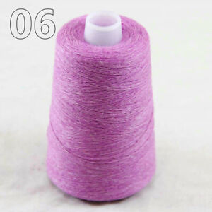 New Lace Warm Soft 1x100g Cone Pure Cashmere Hand Rug Knitting Crochet Yarn 06