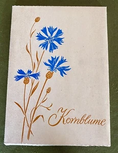 Briefpapier DDR Kornblume 4 Karten, 8 Bogen, 12 Umschläge, VEB BERPAFLEX - Bild 1 von 3