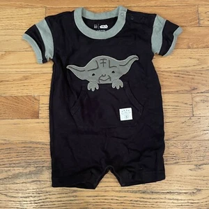 Baby Gap Yoda Star Wars Shorty Einteiler Größe 12-18 Monate - Bild 1 von 3