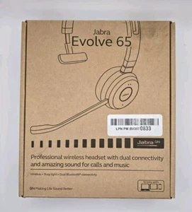 Jabra Evolve 65 SE Mono Wireless Headset with Bluetooth and Noise Cancelling Mic - Picture 1 of 5