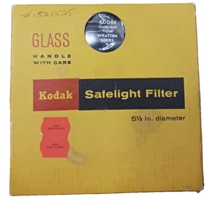 Kodak 5-1/2" Round Safelight Filter - Wratten Series #2 - **Cleaned & Tested - Picture 1 of 6