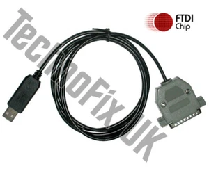 FTDI USB 25 Pin Serielles Kabel für Kantronics KAM AEA TNC Allmode etc. DB25M - Bild 1 von 1