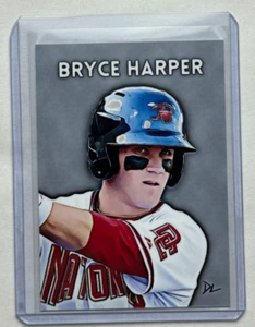 Bryce Harper Limited Artist Signed "Scottsdale Scorpions" Trading Card 1/10 - Picture 1 of 2