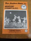 14 02 1980 Newport County V Halifax Town  Footy Progs Items Include Free Posta