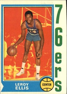 1974-75 Topps #111 Leroy Ellis 76ERS EX/MT G29776 - EX-MT