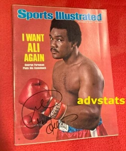 JSA authentic auto'd GEORGE FOREMAN signed Sports Illustrated WANT ALI 12/15/75 - Picture 1 of 7