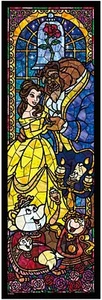 456 Piece Jigsaw Puzzle Beauty and the Beast Stained Glass Tight Series - Picture 1 of 6