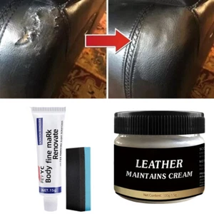 Leather Repair Cream Scratch repair Sofa Coats Leather Polish Restoration Tool - Picture 1 of 15