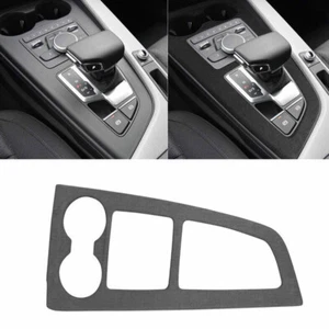 For Audi A4 A5 2017-2022 Black Alcantara Middle Console Gear Shift Cover Trim 1* - Foto 1 di 9