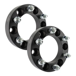 2x 1.25" Thick 6x5.5"(6x139.7mm) 108mm Center Bore Wheel Spacer Adapter 12x1.5 - Picture 1 of 4