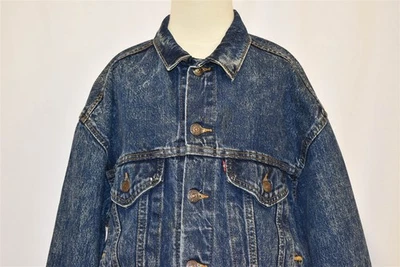CHAQUETA LEVIS AZUL LAVADO ÁCIDO CAMIONERO TIPO 3 NIÑOS VINTAGE AÑOS 90 TALLA JUVENIL GRANDE YL  Foto 1 de 4