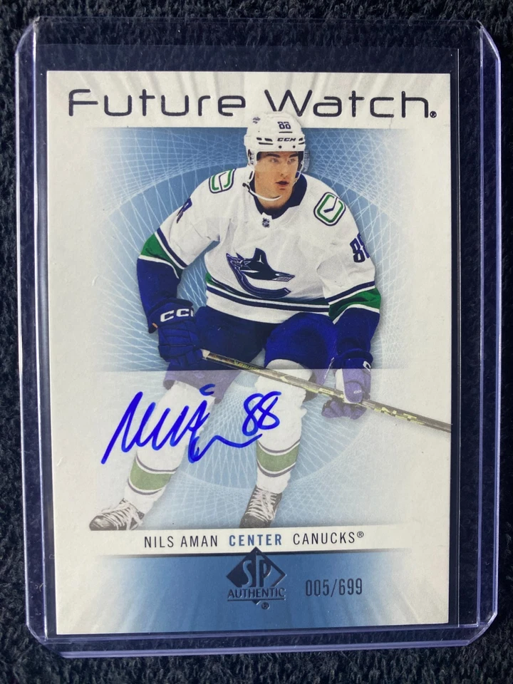 2022-23 SP Authentic - Future Watch Auto - #RFWA-AM Nils Aman *005/699* - Image 1 of 2