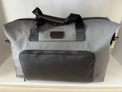 NEW - Tumi ALPHA X Double Expansion TRAVEL Satchel Tote Bag - METEOR GREY - Image 1 of 4