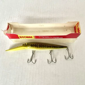 Vintage Storm LURE USA (Pre Rapala) Big Mac DR46 Striper Hai Moschusangeln - Bild 1 von 20